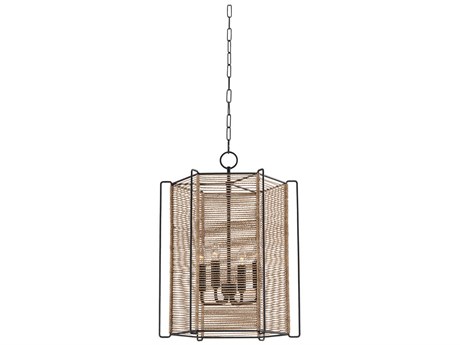 Troy Lighting Ramon 4-Light Textured Black Pendant