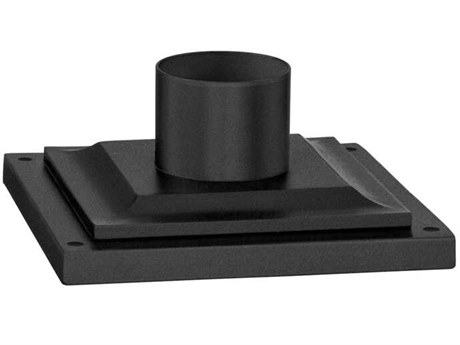 Troy Lighting Texture Black Square Pier Mount