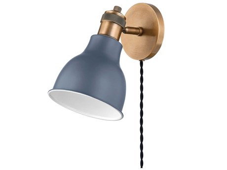 Troy Lighting Makin 1-Light Patina Brass Wall Sconce