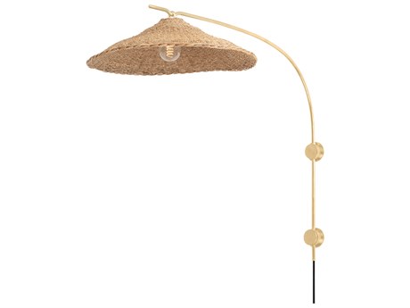 Troy Lighting Valier 1-Light Vintage Gold Leaf Wall Sconce