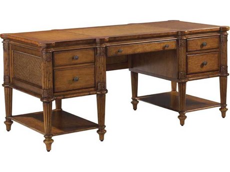 Tommy Bahama Home Furniture Bedroom Dining Sofas Luxedecor Tommy Bahama Island Estate Fraser 70 X 32 Rectangular Executive Desk