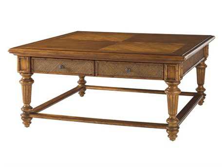 Coffee Tables & Ottoman Coffee Tables for Sale | LuxeDecor - Tommy Bahama Island Estate 48 Square Boca Cocktail Table