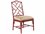 Tommy Bahama Island Estate Bamboo Wood Green Fabric Upholstered Side Dining Chair  TO010533882447311