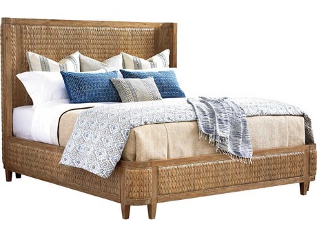 Tommy Bahama Los Altos Ivory Coast Woven Queen Platform Bed