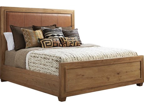 Tommy Bahama Los Altos Antilles Leather California King Panel Bed