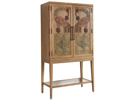 Tommy Bahama Los Altos Cameroon Bar Cabinet
