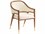 Tommy Bahama Palm Desert Jameson Leather Solid Wood Red Upholstered Arm Dining Chair  TO01057588141