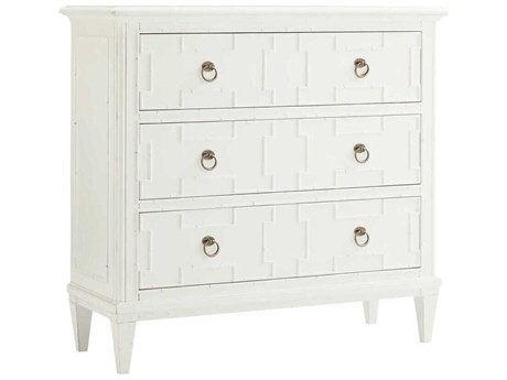 Tommy Bahama Ivory Key White Bamboo Wood Accent Chest