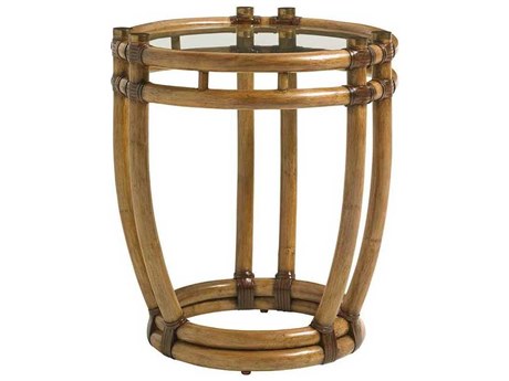 Tommy Bahama Twin Palms Turtle Beach Round End Table