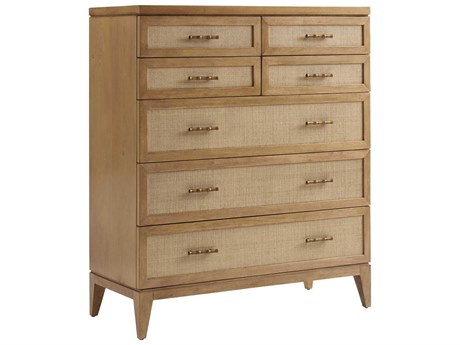 Tommy Bahama Key Biscayne Brown Bamboo Wood Accent Chest
