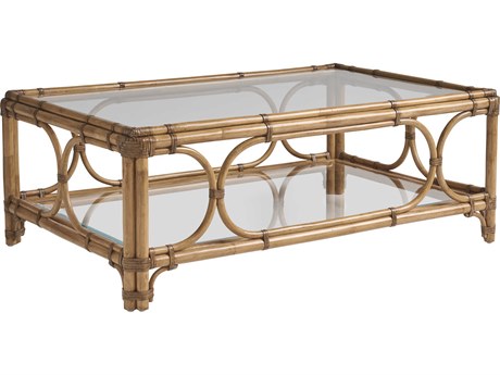 Tommy Bahama Key Biscayne Rectangular Glass Coffee Table