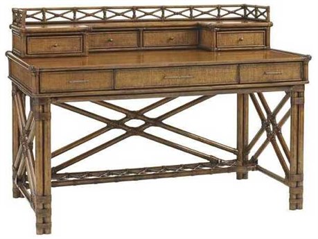 Tommy Bahama Bali Hai Enchanted Isle Secretary Desk and Hutch