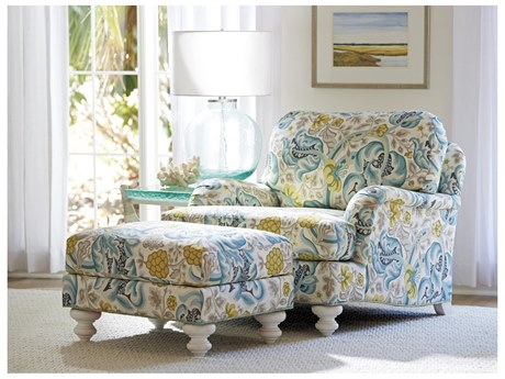 Tommy Bahama Ocean Breeze Chair and Ottoman Set