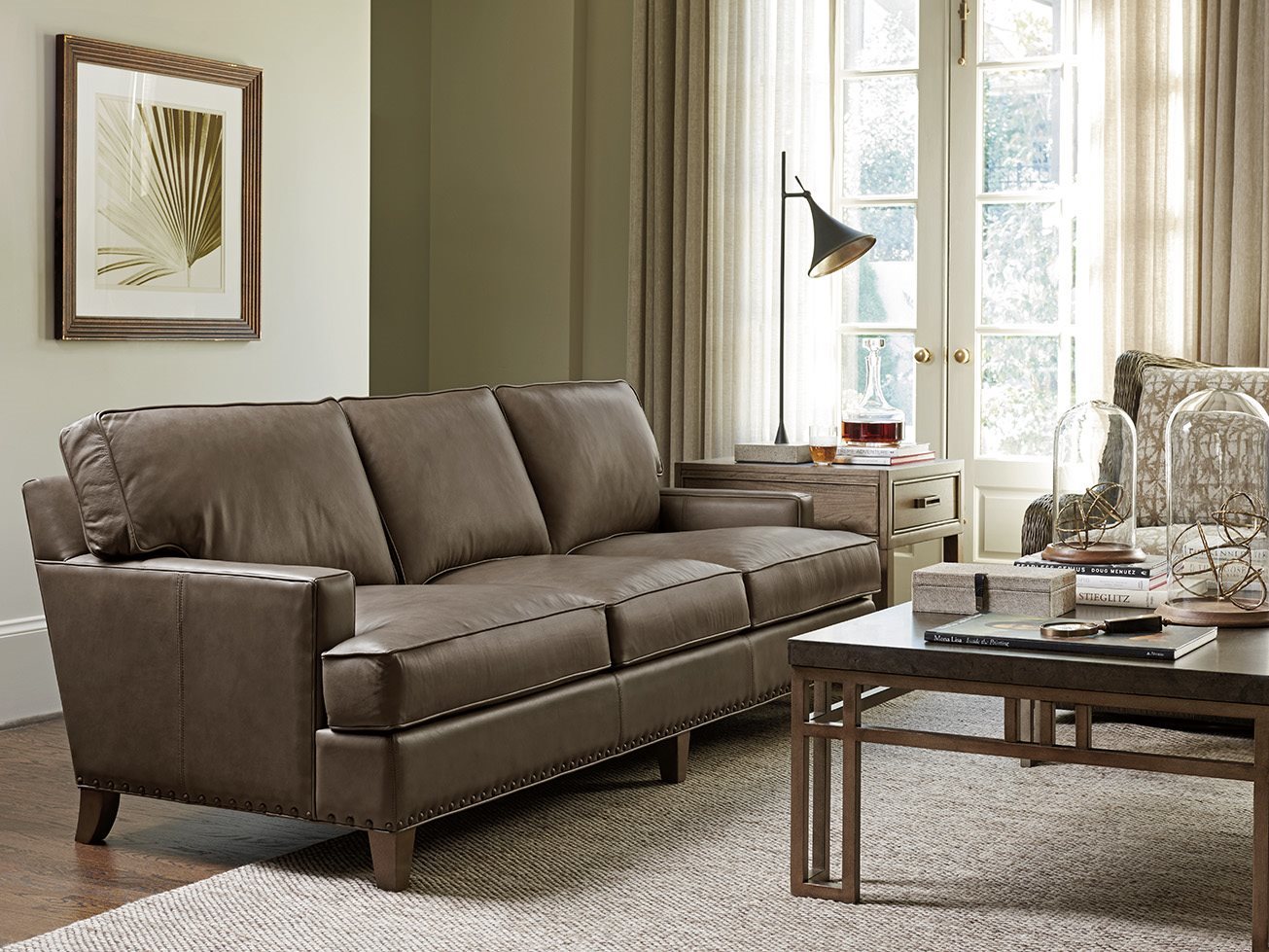 Tommy Bahama Cypress Point Hughes Leather Sofa (Quick Ship) | TO90123301