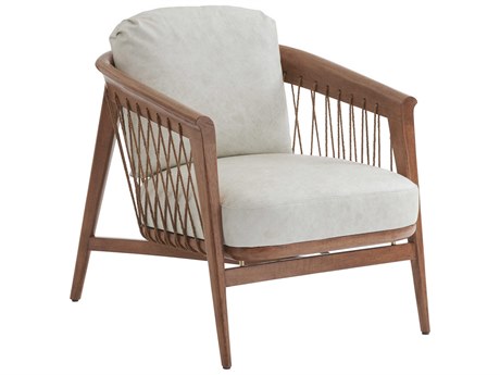 Tommy Bahama Palm Desert Beige Leather Accent Chair