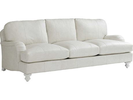 Tommy Bahama Ocean Breeze White Leather Sofa