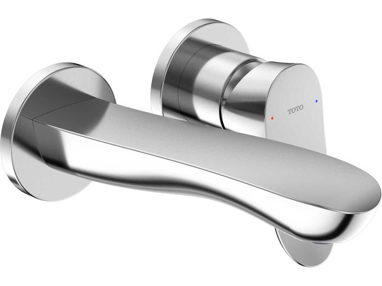 Photos - Tap TOTO GO-Series Wall-Mount Single-Handle Polished Chrome Bathroom Faucet with Comfort Glide Technology TLG01310UA#CP 
