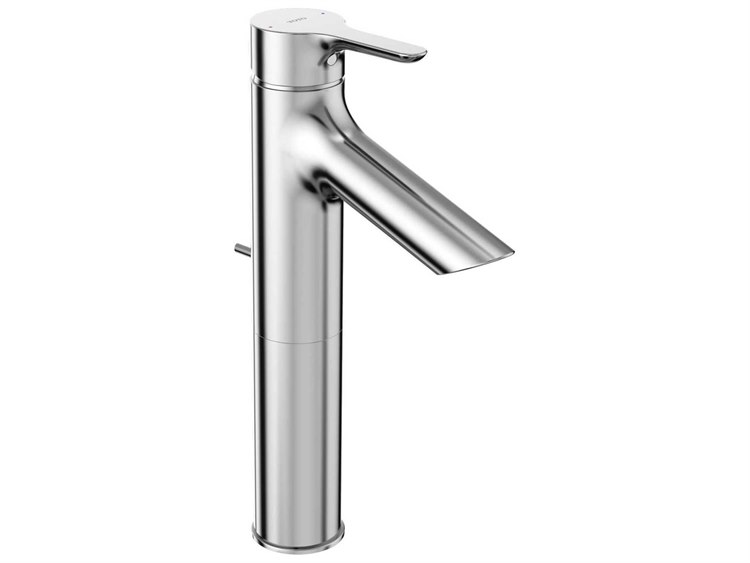 Photos - Tap TOTO LB-Series Single Handle Polished Chrome Bathroom Faucet for Semi-Vessel Sink with Drain Assembly TLS01304U#CP 