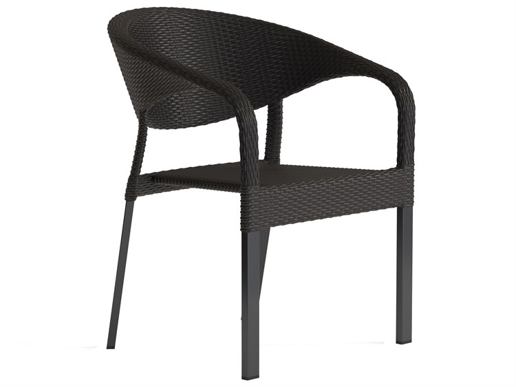 Tropitone Montara Woven Stackable Outdoor Dining Arm Chair