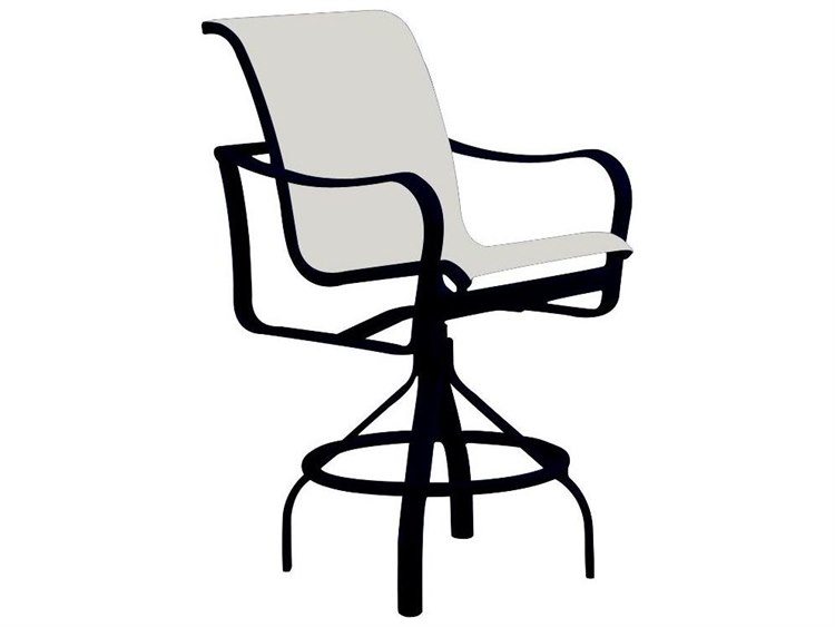 Tropitone Shoreline Sling Aluminum Swivel Bar Stool 25''