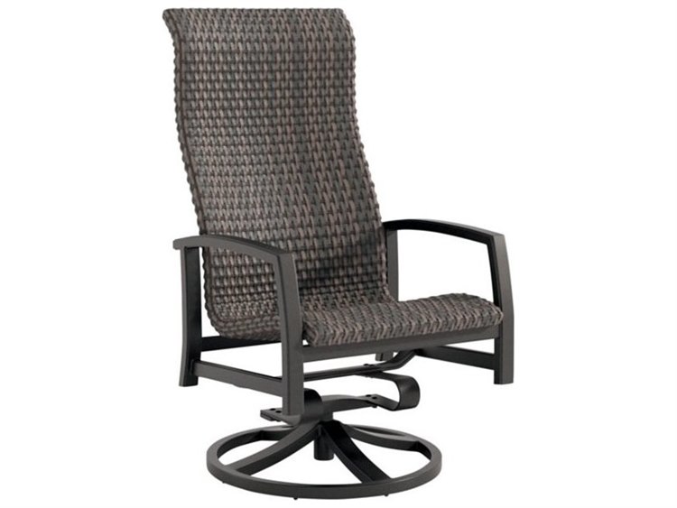 Tropitone Muirlands Woven Aluminum Wicker Dining Chair