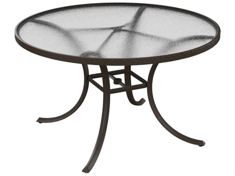 Tropitone Acrylic Cast Aluminum 48'' Round Dining Table