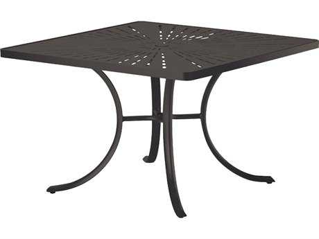 Tropitone La Stratta Aluminum 42'' Square Dining Table with Umbrella Hole