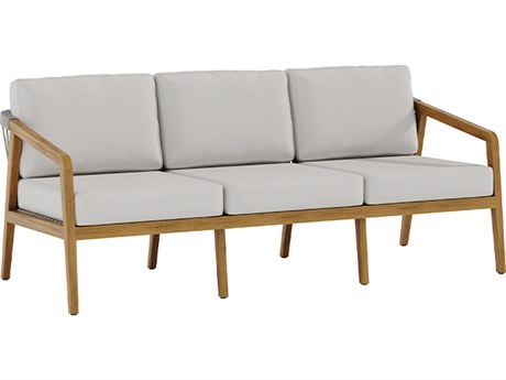 Tropitone Teak Rope Cushion Lido Sofa