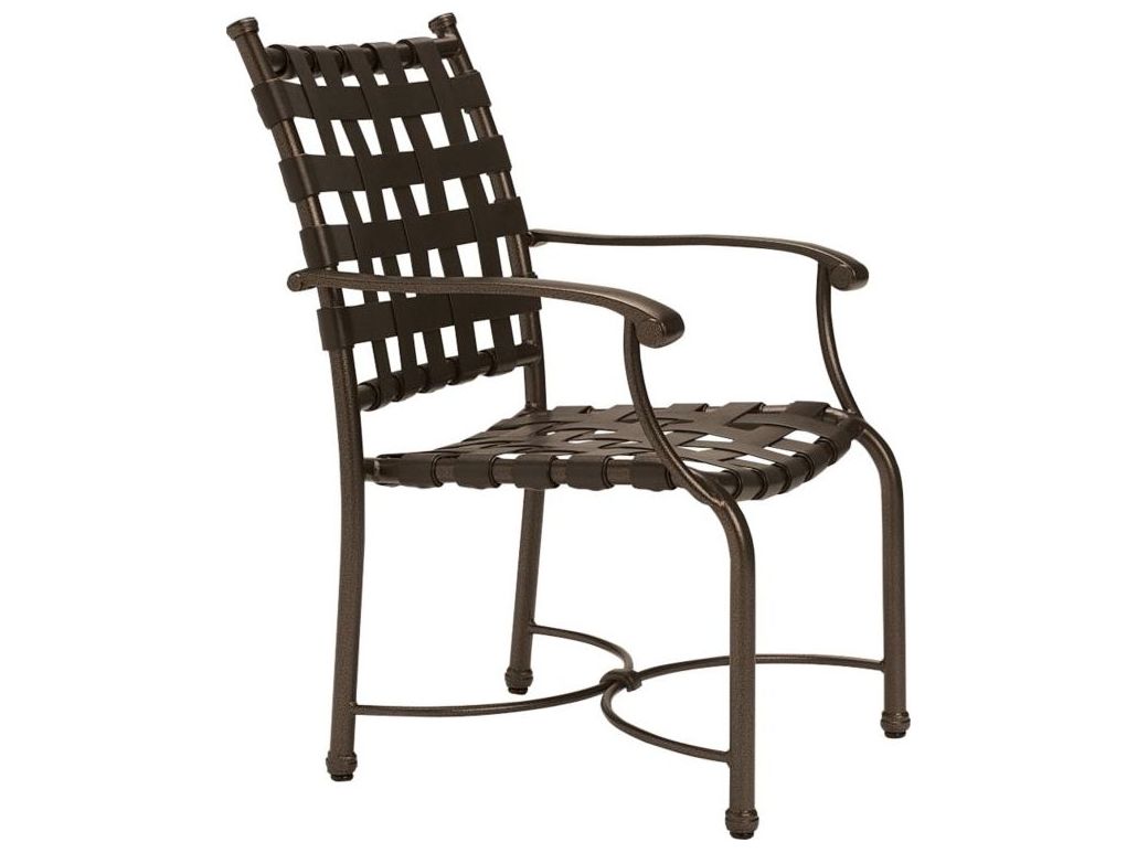 Tropitone Sorrento Cross Strap Extruded Aluminum Dining Chair