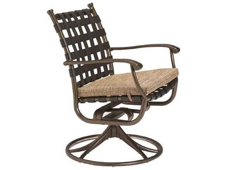 Tropitone Sorrento Cross Strap Swivel Rocker Dining Chair Replacement Cushions