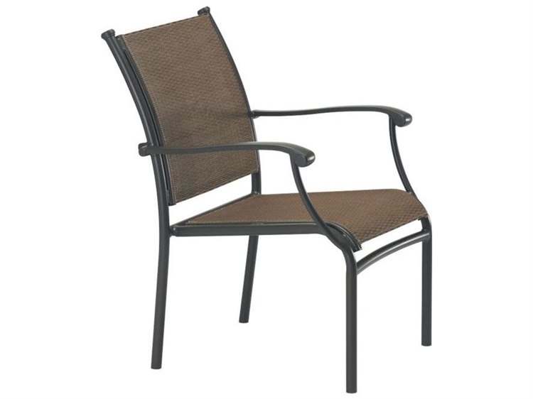 Tropitone Soro Relaxed Sling Extruded Aluminum Dining Chair Tropitone Soro Relaxed Sling Extruded Aluminum Dining Chair