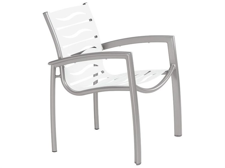 Tropitone South Beach Wave Aluminum Dining Arm Chair