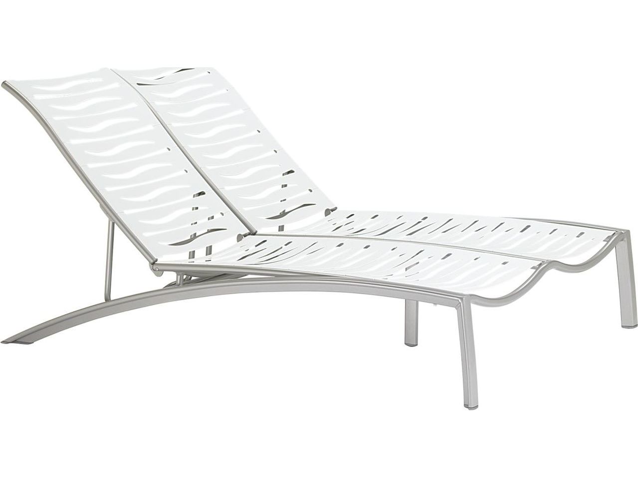 Tropitone South Beach Wave Aluminum Double Chaise Lounge 230575WV
