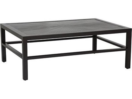 Tropitone Cast KD Aluminum Linea 36''W x 52''D Rectangular Coffee Table