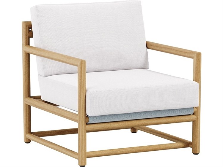 Tropitone Stowe Teak Lounge Chair with Cushions