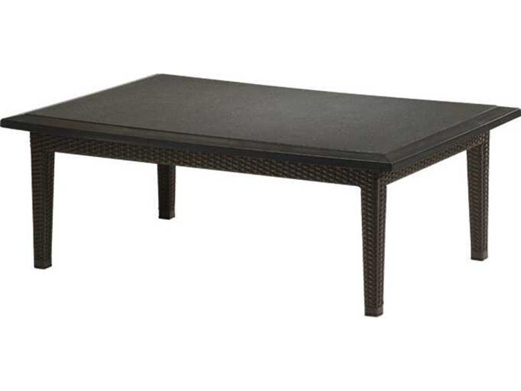 Tropitone Evo Woven 50 W X 34 D Rectangular Stone Top Coffee Table 360953bh - Stone Top Coffee Table Rectangle Tropitone Evo Woven 50 W X 34 D Rectangular Stone Top Coffee Table 360953bh - Stone Top Coffee Table Rectangle