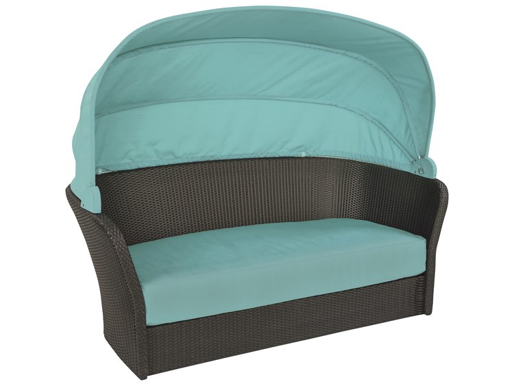 Tropitone Evo Woven Wicker Lounger with Shade