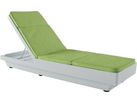 Tropitone Curve Resin Armless Adjustable Chaise Lounge with Pad