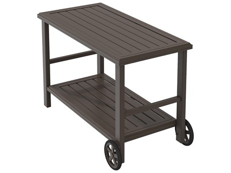 Outdoor Serving Carts Patioliving Tropitone Banchetto Aluminum 25 X 50 5 Rectangular Serving Cart