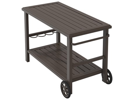 Outdoor Serving Carts Patioliving Tropitone Banchetto Aluminum 25 X 50 5 Rectangular Serving Cart