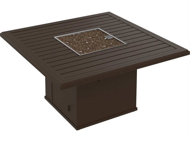 Tropitone Banchetto Aluminum 48 Square Fire Pit Table Tp401558fp