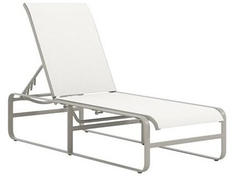 Tropitone Brasilia Sling Aluminum Chaise Lounge with Arms