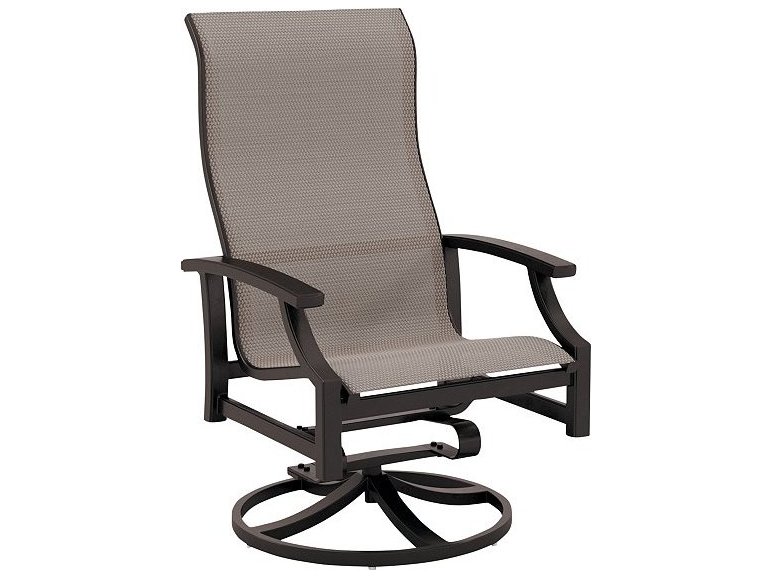 Daytona Gray Sling Swivel Rocking Chair by Home Styles