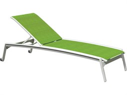 Tropitone Elance Relaxed Sling Aluminum Chaise Lounge with Wheels