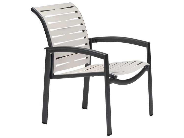 Tropitone Elance Ez Span Aluminum Ribbon Segment Dining Arm Chair
