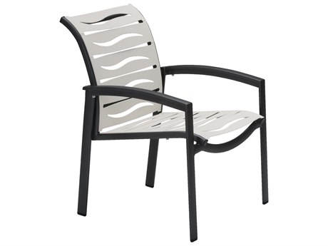Tropitone Elance Ez Span Aluminum Wave Segment Dining Arm Chair