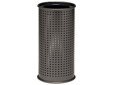 Tropitone District Aluminum Round Ash Urn Square Pattern