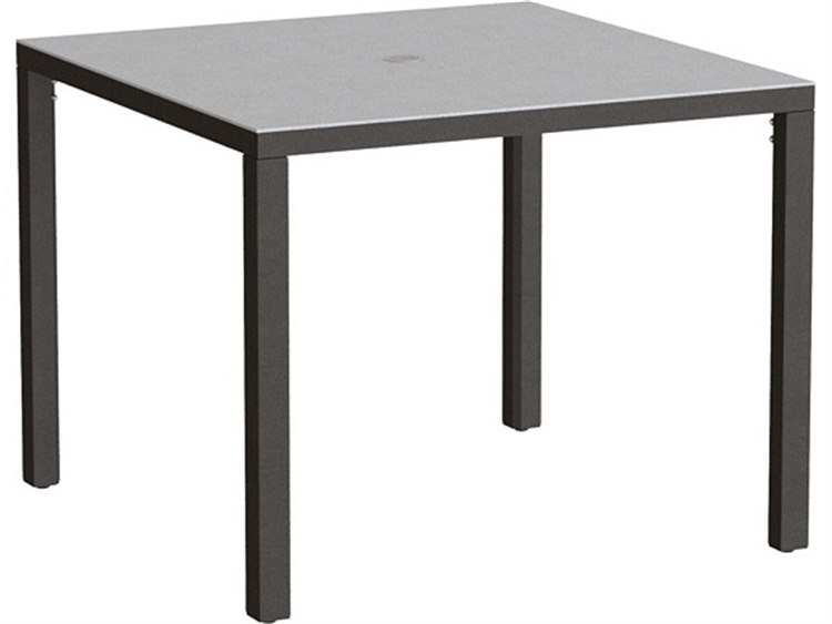 Tropitone Parson Solid Top Aluminum 37" Square KD ADA Dining Table