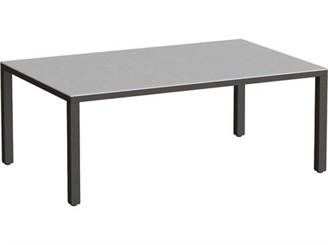 Tropitone Parson Solid Top Aluminum 42" x 29" Rectangular Coffee Table
