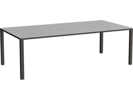 Tropitone Parson Solid Top Aluminum 84" x 42" Rectangular Dining Table